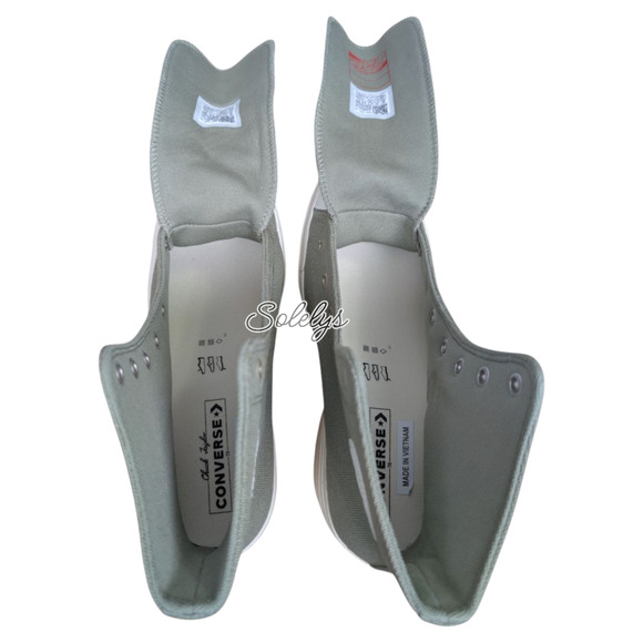 Converse Chuck 70 De Luxe Heel Platform Metal Ring Light Field Surplus Green 9.5 - Picture 9 of 10